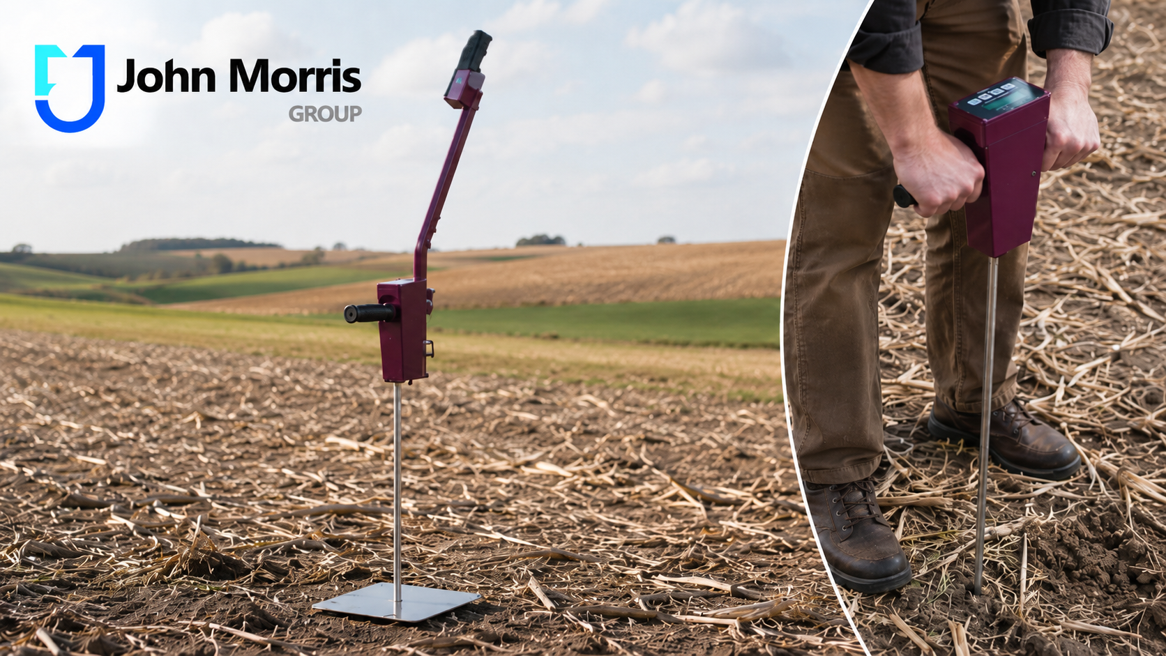 Soil testing in a New Zealand agricultural field